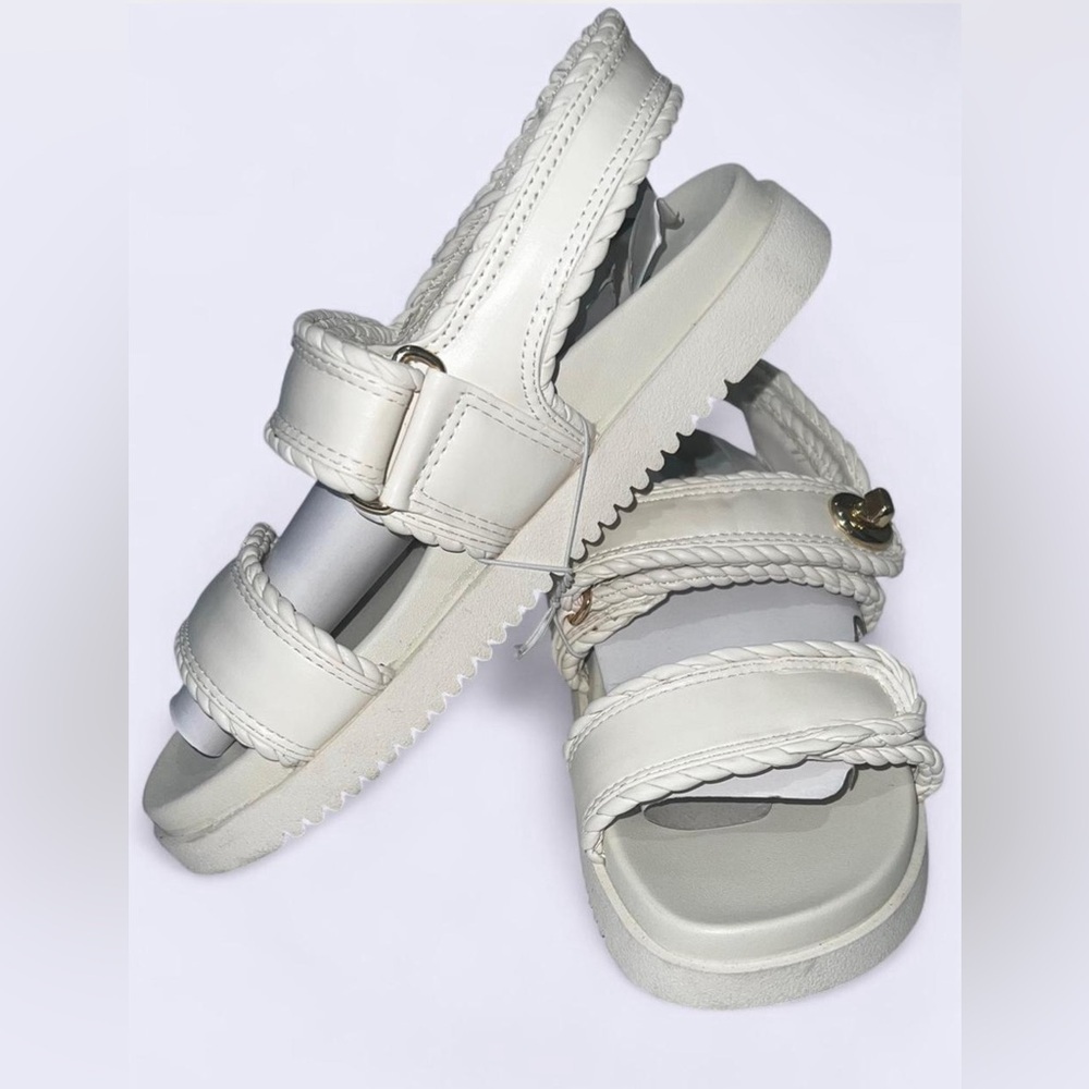 A New Day White Braided Sporty Platform Sandals - NWT